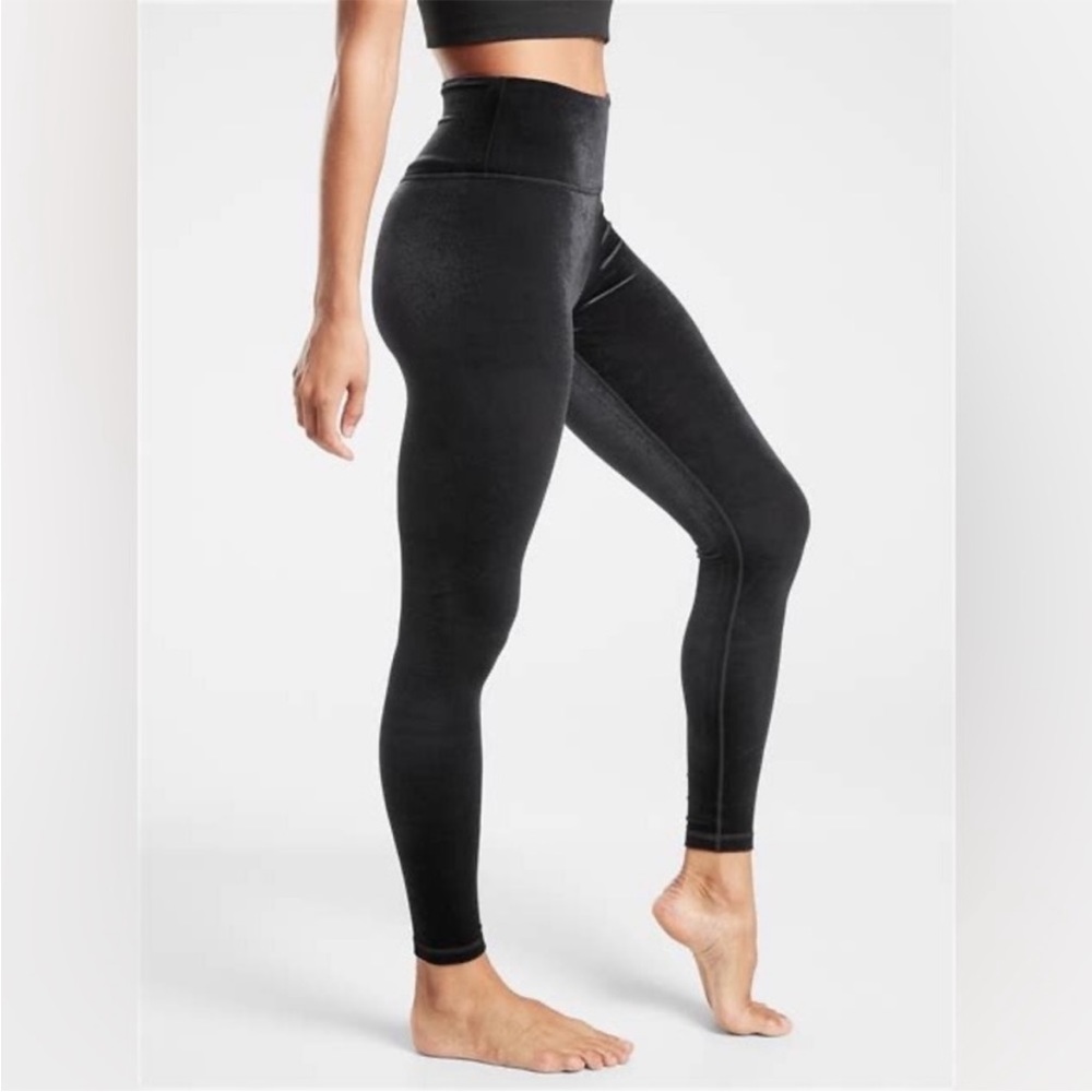 Athleta Elation Ultra High Rise Velvet Tight Legging Size Small‎ Petite